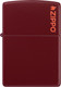 Миниатюра изображения товара Зажигалка Zippo Logo / 46021ZL (бордовый глянцевый)