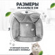 Миниатюра изображения товара Лежанка для животных Solmax&Zoo SM99339 (серый)