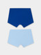 Миниатюра изображения товара Комплект мужских трусов Mark Formelle 411216-2 (р.94-104, голубая пастель/сапфир)