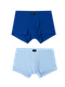 Миниатюра изображения товара Комплект мужских трусов Mark Formelle 411216-2 (р.94-104, голубая пастель/сапфир)