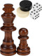 Миниатюра изображения товара Набор настольных игр No Brand 3в1 Шахматы с магнитом, шашки без магнита, нарды / P00032