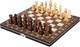 Миниатюра изображения товара Набор настольных игр No Brand 3в1 Шахматы с магнитом, шашки без магнита, нарды / P00032