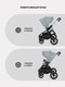 Миниатюра изображения товара Детская универсальная коляска MOWbaby Zoom PU 3в1 / RA087 (Silver Green Tea)