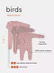 Миниатюра изображения товара Набор комбинезонов для малышей MOWbaby Birds / 1282 (Rose, р.68)