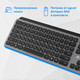 Миниатюра изображения товара Клавиатура Оклик K859W (серый/черный)