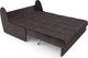 Миниатюра изображения товара Диван Mebel-Ars Аккордеон Барон №2 НПБ 120x200 (бархат шоколадный Star Velvet 60 Coffee)