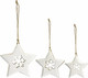 Миниатюра изображения товара Набор елочных игрушек Tkano New Year Essential Winter stars / TK23-NY_SET0011 (3шт)