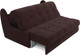 Миниатюра изображения товара Диван Mebel-Ars Аккордеон Барон №2 НПБ 120x200 (велюр шоколад HB-178/16)