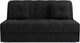 Миниатюра изображения товара Диван Mebel-Ars Аккордеон Барон №2 НПБ 140x200 (велюр черный НВ-178/17)