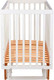 Миниатюра изображения товара Детская кроватка Polini Kids Simple 341 с маятником / 0003167-11 (белый/бук)