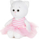 Миниатюра изображения товара Мягкая игрушка Колбаскин & Мышель Мышель в полосатом роз. платье с бантиком / MT-MRT-КМ-0320249-20