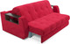 Миниатюра изображения товара Диван Mebel-Ars Аккордеон Барон №3 НПБ 120x200 (красный кордрой)