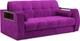 Миниатюра изображения товара Диван Mebel-Ars Аккордеон Барон №3 НПБ 120x200 (фиолетовый)