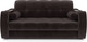 Миниатюра изображения товара Диван Mebel-Ars Аккордеон Барон №3 НПБ 140x200 (бархат шоколадный Star Velvet 60 Coffee)