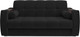 Миниатюра изображения товара Диван Mebel-Ars Аккордеон Барон №3 НПБ 140x200 (велюр черный HB-178/17)