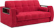 Миниатюра изображения товара Диван Mebel-Ars Аккордеон Барон №3 НПБ 140x200 (красный кордрой)