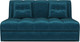 Миниатюра изображения товара Диван Mebel-Ars Аккордеон Барон №2 НПБ 155x200 (бархат синий/зеленый Star Velvet 43 Black Green)