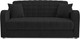 Миниатюра изображения товара Диван Mebel-Ars Аккордеон Барон №4 НПБ 120x200 (велюр черный HB-178/17)