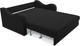 Миниатюра изображения товара Диван Mebel-Ars Аккордеон Барон №4 НПБ 120x200 (велюр черный HB-178/17)