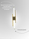 Миниатюра изображения товара Бра Aitin-Pro H77146/560 (латунь)