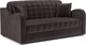 Миниатюра изображения товара Диван Mebel-Ars Аккордеон Барон №4 НПБ 180x200 (бархат шоколадный Star Velvet 60 Coffee)