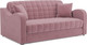 Миниатюра изображения товара Диван Mebel-Ars Аккордеон Барон №4 НПБ 180x200 (велюр пудра НВ-178/18)