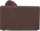 Миниатюра изображения товара Диван Mebel-Ars Аккордеон Барон №5 НПБ 120x200 (велюр молочный шоколад НВ-178/13)