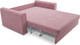 Миниатюра изображения товара Диван Mebel-Ars Аккордеон Барон №5 НПБ 120x200 (велюр пудра НВ-178/18)