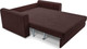 Миниатюра изображения товара Диван Mebel-Ars Аккордеон Барон №5 НПБ 140x200 (велюр шоколад HB-178/16)
