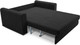 Миниатюра изображения товара Диван Mebel-Ars Аккордеон Барон №5 НПБ 155x200 (велюр черный HB-178/17)