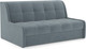 Миниатюра изображения товара Диван Mebel-Ars Аккордеон Барон №6 НПБ 120x200 (велюр серый/синий HB-178/26)
