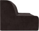 Миниатюра изображения товара Диван Mebel-Ars Аккордеон Барон №6 НПБ 140x200 (бархат шоколадный Star Velvet 60 Coffee)