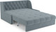 Миниатюра изображения товара Диван Mebel-Ars Аккордеон Барон №6 НПБ 140x200 (велюр серый/синий HB-178/26)