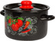 Миниатюра изображения товара Кастрюля СтальЭмаль Помидорки 1с16с/1 (черный)