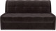 Миниатюра изображения товара Диван Mebel-Ars Аккордеон Барон №6 НПБ 180x200 (бархат шоколадный Star Velvet 60 Coffee)