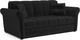 Миниатюра изображения товара Диван Mebel-Ars Аккордеон Гранд НПБ 140x200 (велюр черный НВ-178/17)