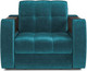Миниатюра изображения товара Кресло-кровать Mebel-Ars Барон №3 НПБ (бархат синий/зеленый Star Velvet 43 Black Green)
