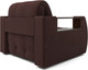Миниатюра изображения товара Кресло-кровать Mebel-Ars Барон №3 НПБ (велюр шоколад HB-178/16)