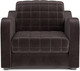 Миниатюра изображения товара Кресло-кровать Mebel-Ars Барон №4 НПБ (бархат шоколадный Star Velvet 60 Coffee)