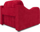 Миниатюра изображения товара Кресло-кровать Mebel-Ars Барон №4 НПБ (красный кордрой)