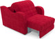 Миниатюра изображения товара Кресло-кровать Mebel-Ars Барон №4 НПБ (красный кордрой)