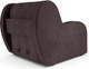 Миниатюра изображения товара Кресло-кровать Mebel-Ars Барон НПБ (бархат шоколадный Star Velvet 60 Coffee)