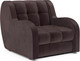 Миниатюра изображения товара Кресло-кровать Mebel-Ars Барон НПБ (бархат шоколадный Star Velvet 60 Coffee)