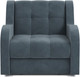 Миниатюра изображения товара Кресло-кровать Mebel-Ars Барон НПБ (велюр серый/синий HB-178/26)