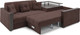Миниатюра изображения товара Диван угловой Mebel-Ars Прага НПБ (велюр молочный шоколад НВ-178/13)