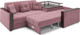 Миниатюра изображения товара Диван угловой Mebel-Ars Прага НПБ (велюр пудра НВ-178/18)