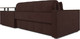 Миниатюра изображения товара Диван угловой Mebel-Ars Прага НПБ (велюр шоколад HB-178/16)