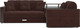 Миниатюра изображения товара Диван угловой Mebel-Ars Прага НПБ (велюр шоколад HB-178/16)