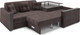 Миниатюра изображения товара Диван угловой Mebel-Ars Прага НПБ (кордрой коричневый)
