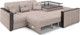 Миниатюра изображения товара Диван угловой Mebel-Ars Прага НПБ (рогожка бежевая)